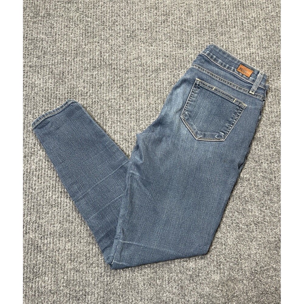 PAIGE Verdugo Jeans Women's Size 28 Stretch Ankle Skinny Medium Wash Blue Denim